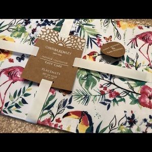 Tropical printed place mats